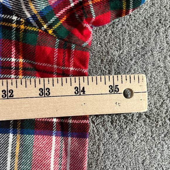 Old Navy The Boyfriend Shirt Womens 4X Red Plaid Flannel Button Up Long Sleeves - Picture 8 of 8